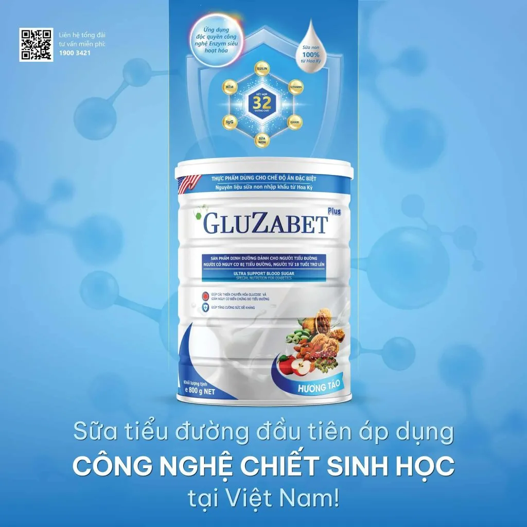 Sữa Gluzabet áp dụng công nghệ chiết sinh học đầu tiên tại Việt Nam