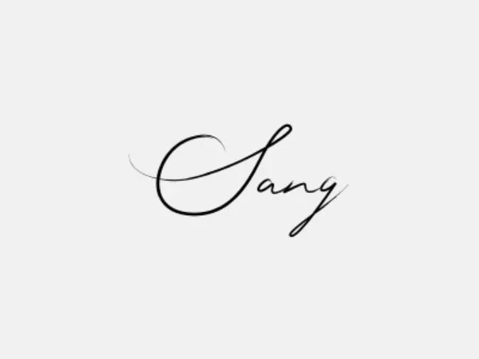 Chữ ký tên Sang 4, gợi cảm giác chắc chắn