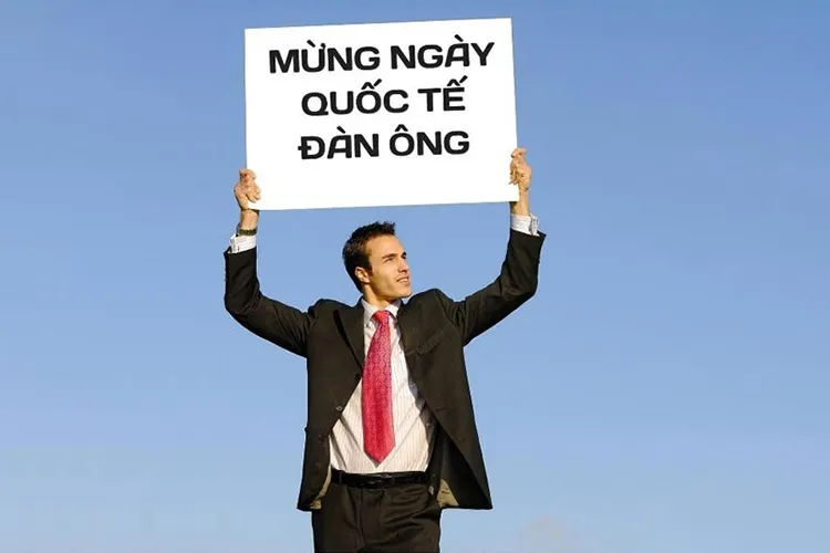 Hình ảnh đại diện cho Ngày Quốc tế Đàn ông với biểu tượng nam giới