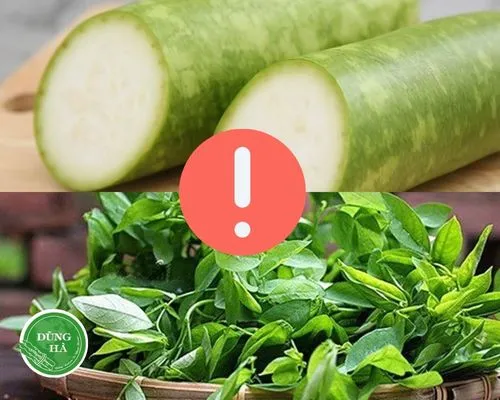 Tránh nấu bầu với rau ngót