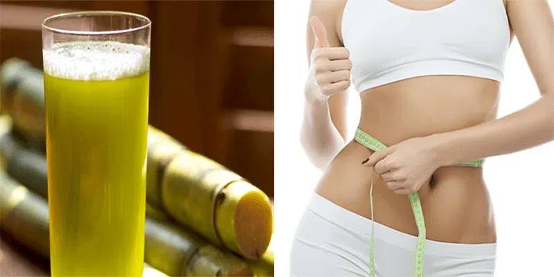 Một người phụ nữ đang thưởng thức ly nước mía mát lạnh, biểu tượng cho việc uống nước mía không gây béo