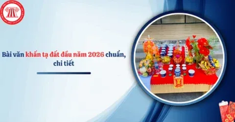Văn khấn tạ đất đầu năm 2026 chi tiết và đầy đủ