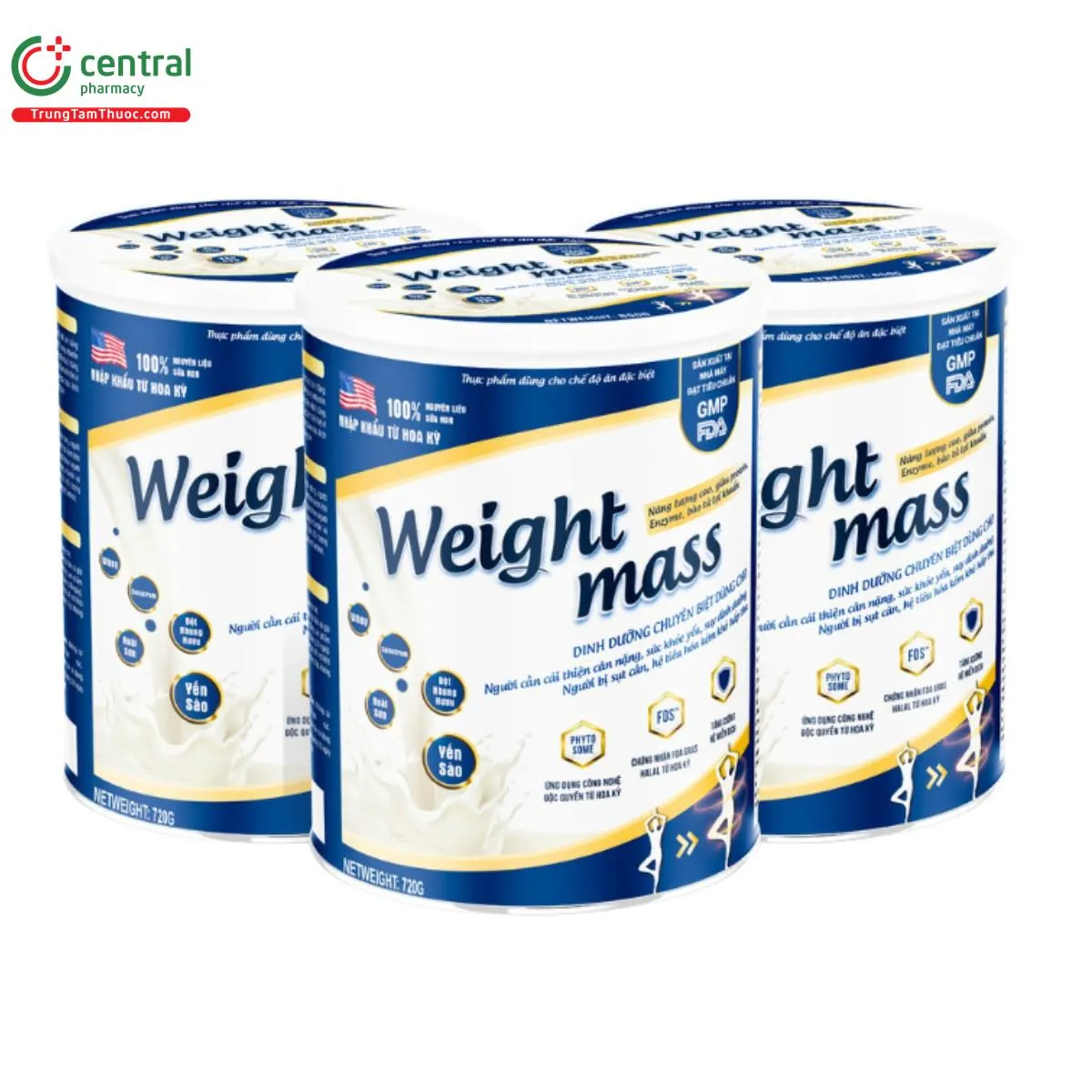 Sữa Weight Mass phù hợp cho người gầy và trẻ em trên 8 tuổi